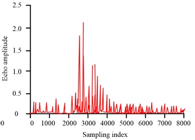 Echo signal experimental detection and analysis results