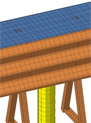 Models of different grid sizes, from left to right, are 80, 60, 40, 20 mm grid size models