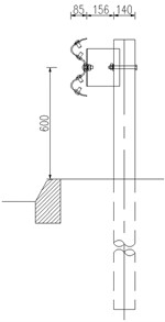 Structure diagram of common corrugated beam barriers