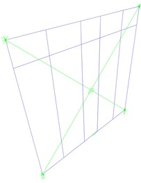 a) Detailed and b) simplified FE models of the reference LFW shear wall