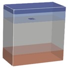 Forward simulation of air-water devoid for different volumes and positions