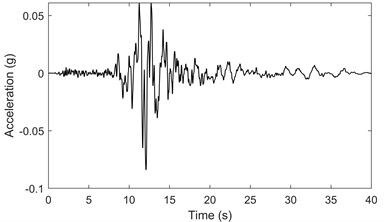 Input earthquake records