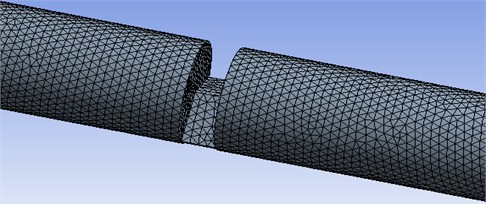 Mesh models of the sector orifice for θ= 120°