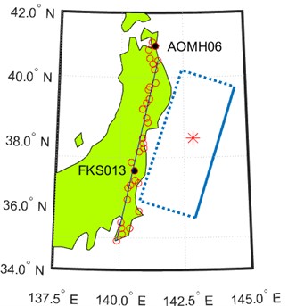 Spatial distribution of seismic stations