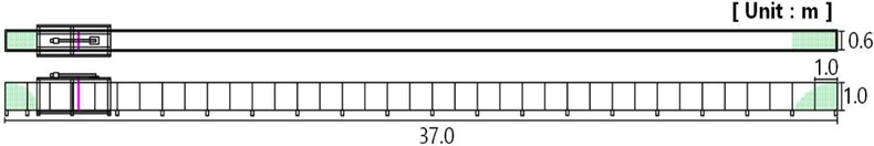 Schematic drawing of wave tank