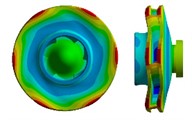 Results of the first four modes of vibration