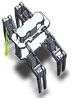 Gait movement of the crawling robot