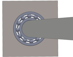 Sketch of crank-slider mechanism of press machine