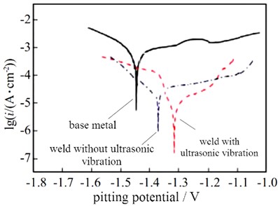 Polarization curves of different samples