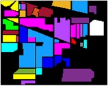 Color diagram of Indian Pine classification