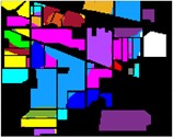 Color diagram of Indian Pine classification