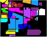 Color diagram of Indian Pine classification