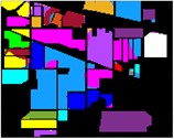 Color diagram of Indian Pine classification