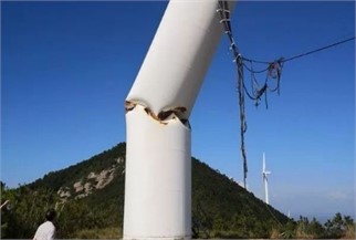 Damage of tower caused by wind load