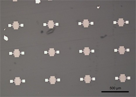 The Fabricated IDT structures using DLW technique