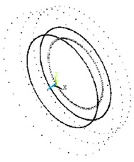 Finite element model of multistage blade-disks after condensing super element