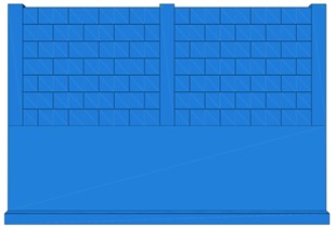 Masonry wall finite element model