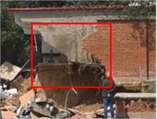 Damage situation of masonry walls