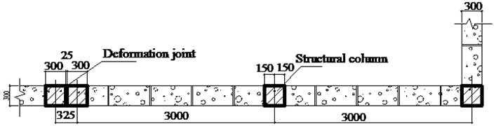 Layout and construction information of masonry wall (Unit: mm)