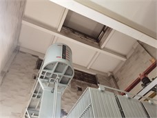 On-site view of the noise reduction measures of the silencer louvers  at Xi’an 110 kV Changming indoor substation
