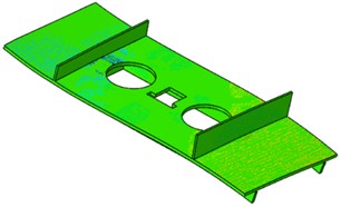 Strain in finite element simulation