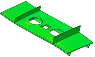 Strain in finite element simulation