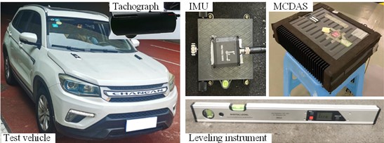 Apparatus and test road