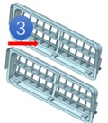 The air flow channel of tailgate during the door closing process