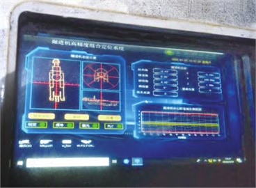 Position and attitude monitoring of roadheader fuselage