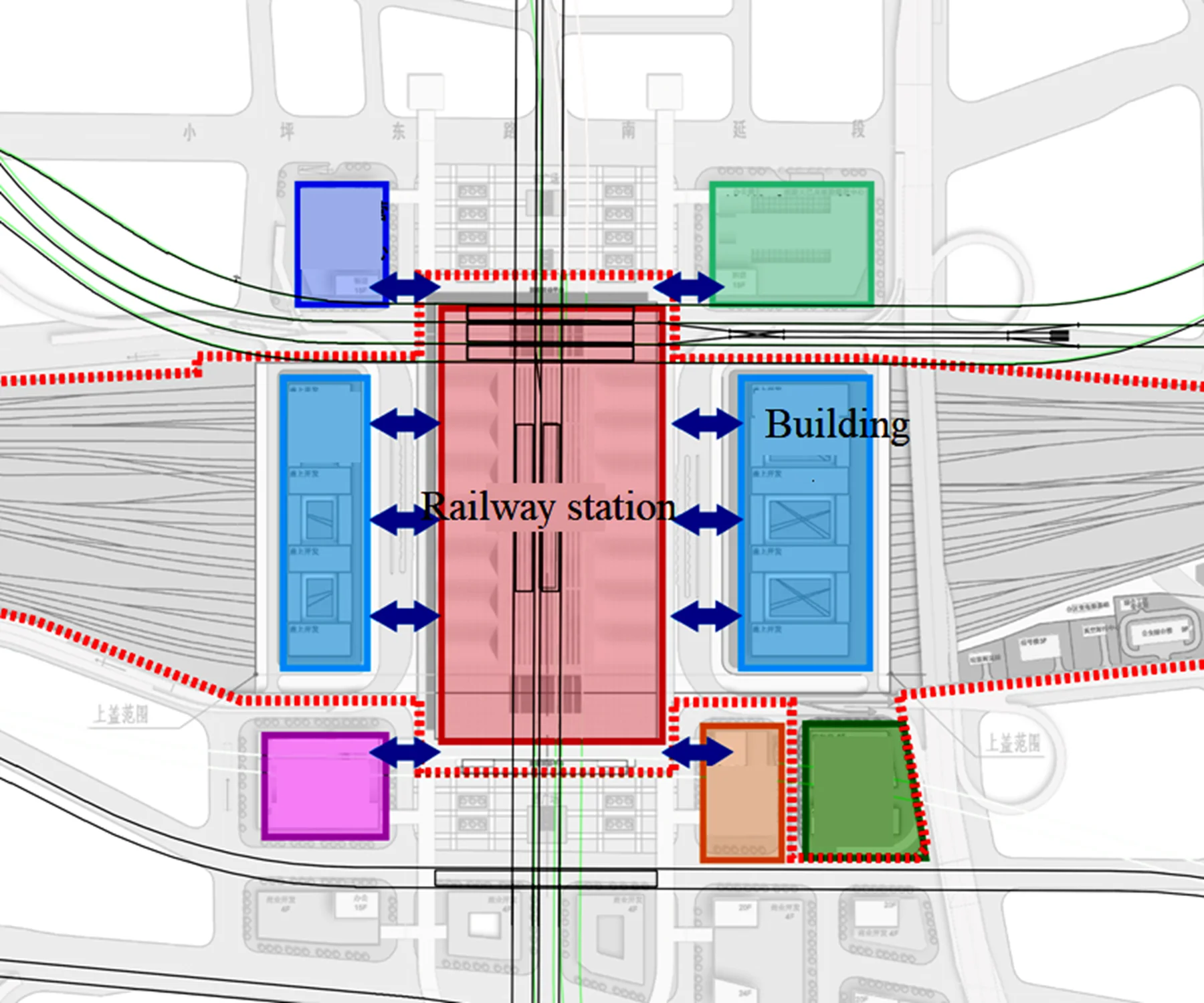 Investigation of the propagation characteristics of train-induced vibration at Guangzhou Baiyun railway station