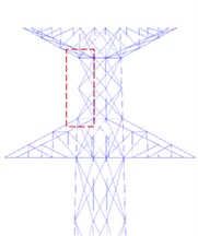 First five mode shapes of tower head destruction model