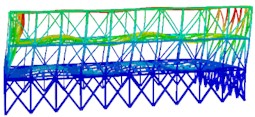 The first six modal shapes of optimized structure