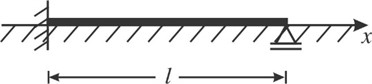 EBBo2PF clamped at x=0 and simply supported at x=l