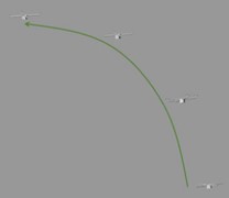 UAV nominal and state trajectories