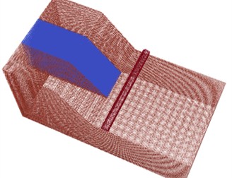 SPH particle modeling diagram