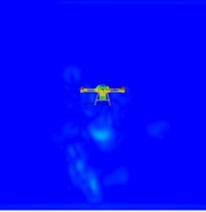 Plot of the change in vorticity at different moments for a velocity of 2 m/s