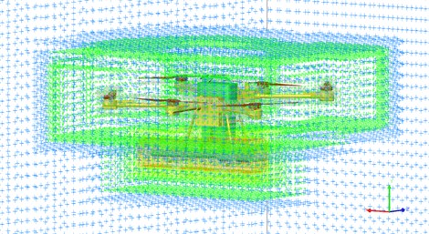 Discrete division of computational area