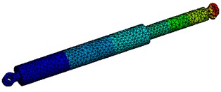 Finite element calculation of propulsion cylinder stiffness