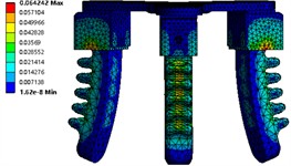 Simulation parameters of a finger under negative air pressure.