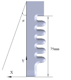 Schematic diagram of finger deformation