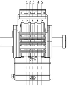 Schematic diagram of section position