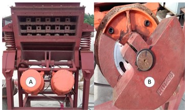 The structure and composition of vibrating screen