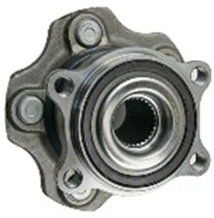 Hub bearing with two types of spline