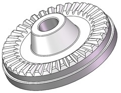 Face spline pair of hub bearing