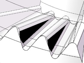 Face splines coupling with equal top clearance