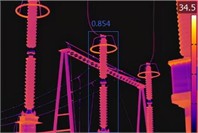 Recognition by the four algorithms on surge arrester infrared images