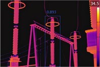 Recognition by the four algorithms on surge arrester infrared images