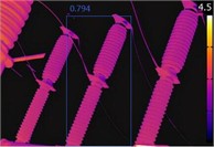 Recognition by the four algorithms on infrared images of circuit breakers