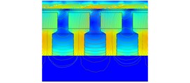 The structure and magnetic induction line distribution of the three schemes