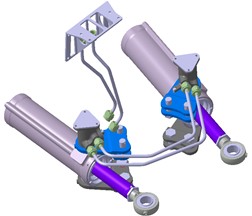 Schematic diagram of operating the actuator